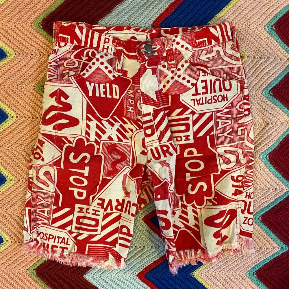 Vintage Wrangler print Bermuda shorts